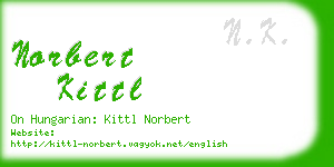 norbert kittl business card